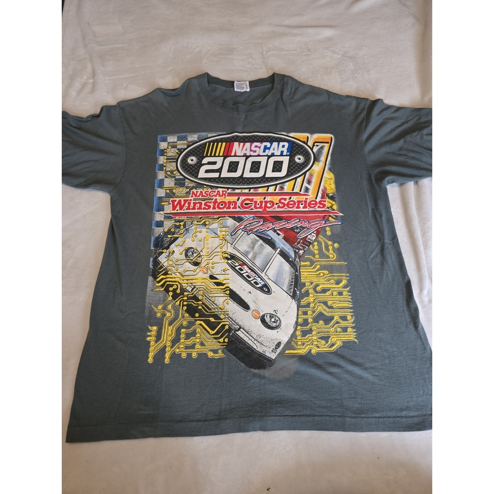 Vintage Nascar 2000 T-Shirt Adult Size XXL Dark Gray Winston Cup Series